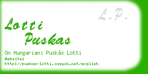 lotti puskas business card